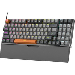 Redragon Olaf K648GG Μηχανικό Gaming Πληκτρολόγιο με Custom Red Διακόπτες RGB Grey