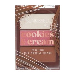 Sunkissed Cookies & Cream Face Trio Bronzer & Highlighter Palette