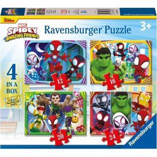 Παιδικό Puzzle Ravensburger Spidey & Friends 4 in 1 12 + 16 + 20 + 24 Κομμάτια