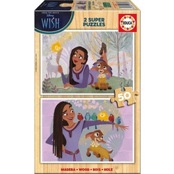 Παιδικό Puzzle Educa Disney Wish 2x50 Κομμάτια