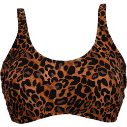 Rock Club Bikini Top Μπουστάκι Animal Print Καφέ BP-2290