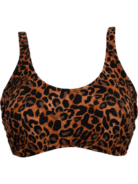 Rock Club Bikini Top Μπουστάκι Animal Print Καφέ BP-2290