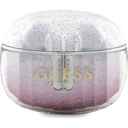 Guess Glitter Gradient Ακουστικά Bluetooth In Ear Ανθεκτικά στο Νερό Pink