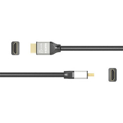j5create Καλώδιο HDMI 2.0 HDMI Male to HDMI Male 2m Black