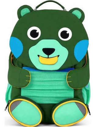 Affenzahn Creative Bear Σχολική Τσάντα Πλάτης Νηπιαγωγείου Πράσινη AFZ-01147-20070-10