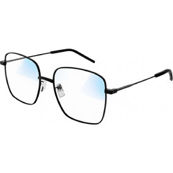 Saint Laurent SL314 001 Ανδρικά Γυαλιά Ηλίου Τετράγωνα Μεταλλικά Μαύρα με Διαφανές Polarized Φακό