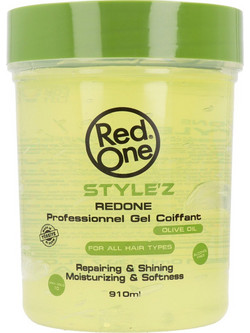 Red One Style'z Olive Oil Gel Μαλλιών για Λάμψη Δυνατό Κράτημα 910ml