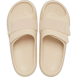 Crocs Luxe Recovery Ανδρικές Παντόφλες Καλοκαιρινές Ανατομικές Κολυμβητηρίου Εκρού 209413-2DS