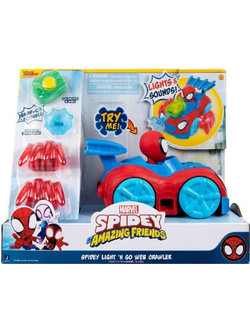 Jazwares Spidey & His Amazing Friends Light 'N Go Web Crawler Φιγούρα Δράσης για 3+ Ετών