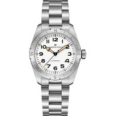 Hamilton Khaki Field Ανδρικό Ρολόι Αυτόματο με Ασημί Μεταλλικό Μπρασελέ H70225110