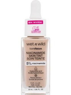 Wet n Wild Bare Focus Niacinamide Skin Tint Fair Liquid Make Up 32ml
