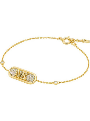 Michael Kors Γυναικείο Βραχιόλι Αλυσίδα από Ασήμι Επιχρυσωμένο με Ζιργκόν MKC1730CZ710