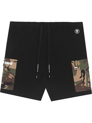 Aape by A Bathing Ape Ανδρικό Σορτς Running Τζιν Μαύρο AAPSPM6860XXI-BKX