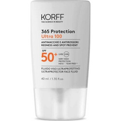Korff 365 Protection Ultra 100 Αντηλιακό Γαλάκτωμα Προσώπου Κατά των Πανάδων SPF50+ 40ml