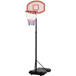 HOMCOM Μπασκέτα με Βάση και Ρυθμιζόμενο Ύψος 175-215cm A61-020