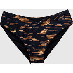 Solano Ψηλόμεσο Bikini Slip Μαύρο Καφέ 30-3531