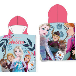 SUMMERtiempo Frozen Παιδικό Πόντσο Θαλάσσης Microfiber Γαλάζιο 50x100cm 623040
