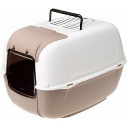 Ferplast Prima Home Cabrio Τουαλέτα Γάτας Κλειστή με Φίλτρο Μπεζ Μ52.5xΠ39.5xΥ38cm
