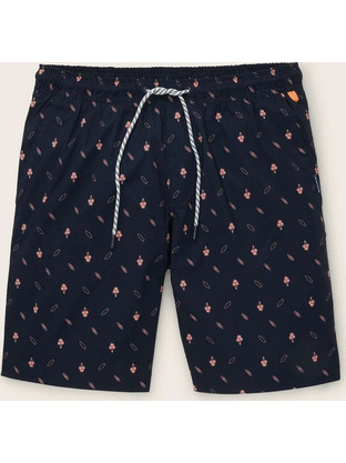 Tom Tailor Ανδρικό Μαγιό Σορτς με Σχέδια Navy Μπλε 1040974-35024
