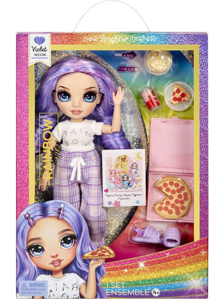 MGA Entertainment Rainbow High PJ Party Violet Willow
