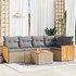 vidaXL Σετ Σαλόνι Κήπου Rattan 6τμχ Μπεζ VDXL3227634