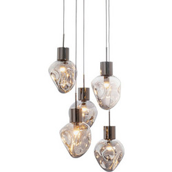 Kare Design Supernova Κρεμαστό Φωτιστικό Οροφής Πολύφωτο Γκρι KA-56423