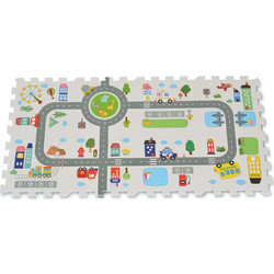 Moni Χαλί Παζλ HTF Road Track 8τμχ