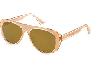 Lozza SL4255V 880G Γυναικεία Γυαλιά Ηλίου Aviator Κοκάλινα Πορτοκαλί με Καφέ Φακό