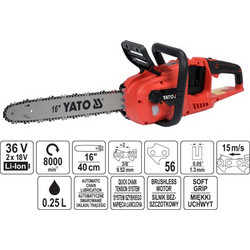 Yato YT-828132 Αλυσοπρίονο Μπαταρίας 36V με Λάμα 40cm