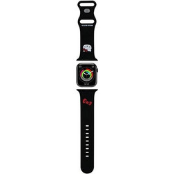 Hello Kitty Head Λουράκι Σιλικόνης Black (Apple Watch 42 / 44 / 45 / 49mm)