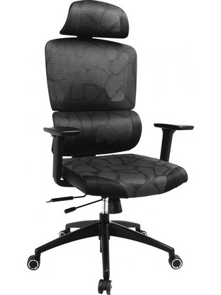 Sandberg ErgoFusion Pro Καρέκλα Gaming Mesh με Ρυθμιζόμενα Μπράτσα Μαύρη 640-96
