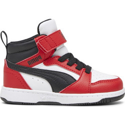 Puma Rebound V6 Mid AC Παιδικά Sneakers Μποτάκια Κόκκινα 396542-03