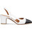 Envie Shoes Γόβες Slingback Δερμάτινες με Χοντρό Χαμηλό Τακούνι Λευκές E02-19050-33