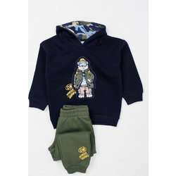 TraX Παιδικό Σετ Φόρμας Navy Μπλε Χακί 46911
