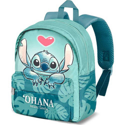 Karactermania Disney Stitch Ohana Σχολική Τσάντα Πλάτης Νηπιαγωγείου Τιρκουάζ 04768
