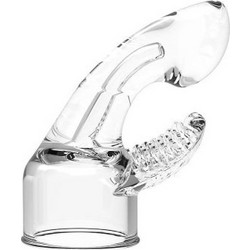 Baile Power Head Dual Wand Vibrator Κεφαλή Δονητή για Μασάζ Clear