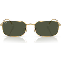 Ray-Ban RB3746 00131 Ανδρικά Γυαλιά Ηλίου Ορθογώνια Μεταλλικά Χρυσά με Μαύρο Φακό