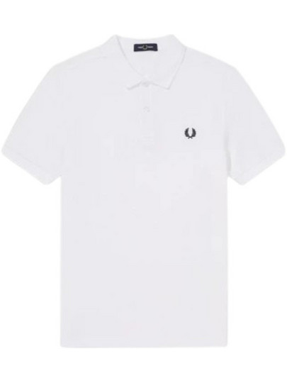 Fred Perry Ανδρική Μπλούζα Polo Κοντομάνικη Λευκή M6000-100