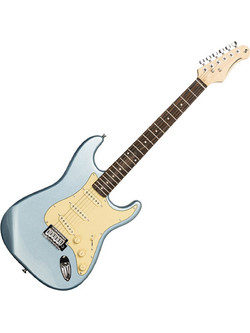 Stagg SES-30 Ηλεκτρική Κιθάρα ST Style με SSS Μαγνήτες και Ταστιέρα Rosewood Ice Blue Metallic
