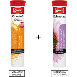 Lanes Vitamin C 1000mg 20s + Echinacea 20 Aναβράζοντα Δισκία
