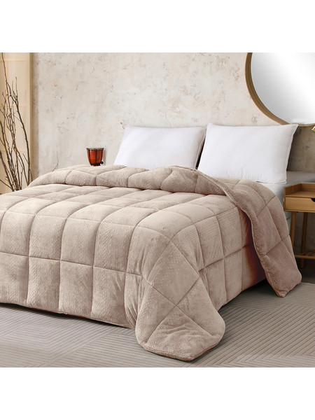 Melinen Κουβερτοπάπλωμα Υπέρδιπλο 220x240 Shelby Beige