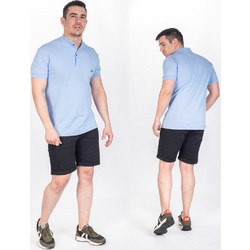 Paco & Co Ανδρική Μπλούζα Polo Κοντομάνικη Γαλάζια 2431837