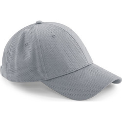 Beechfield Air Mesh Ανδρικό Καπέλο Jockey Υφασμάτινο Γκρι B196