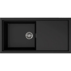 Elleci Sintesi 480 K86 Black Ένθετος Νεροχύτης Γρανίτη Αντιστρεφόμενος 100x50cm