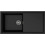 Elleci Sintesi 480 K86 Black Ένθετος Νεροχύτης Γρανίτη Αντιστρεφόμενος 100x50cm