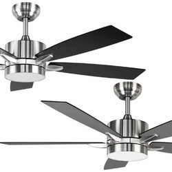 Telco S52-D329 180063 Ανεμιστήρας Οροφής 132mm 45W με Φως & Τηλεχειριστήριο Γκρι