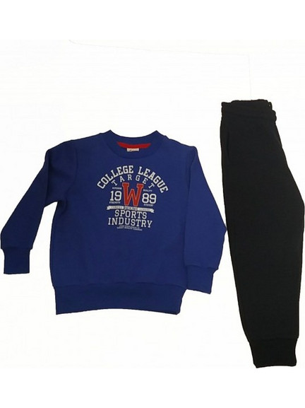 Target Παιδικό Σετ Φόρμας Μαύρο Royal Blue B5-14200-107