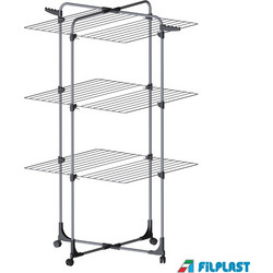 Filplast Magnetic 34 Πτυσσόμενη Κάθετη Απλώστρα Ρούχων Δαπέδου Μεταλλική 72x72x136cm με Μήκος Απλώματος 34m