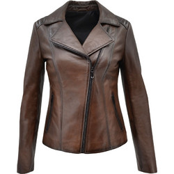 Leather 100 Γυναικείο Μπουφάν Δερμάτινο Μακρύ Σοκολατί 07-W-B-068-EC