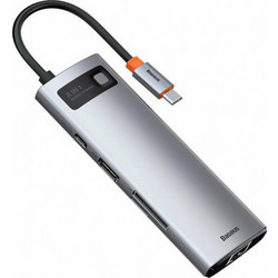 Baseus Metal Gleam 8in1 USB-C Docking Station με HDMI 4K PD Ethernet